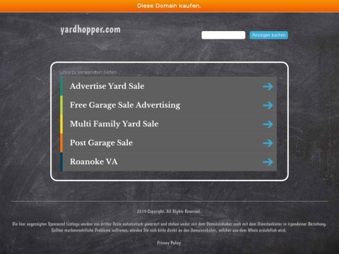 YardHopper- Find garage and yard sale listings in your neighborhood.