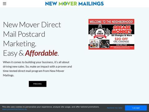 New Movers Mailing, Marketing Program | New Movers Mailing List