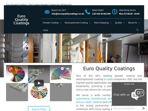 Powder coating and paint stripping services, Euro Quality Coatings, EQC, Cardiff, South Wales
