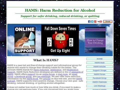 HAMS--Alcohol Harm Reduction Support