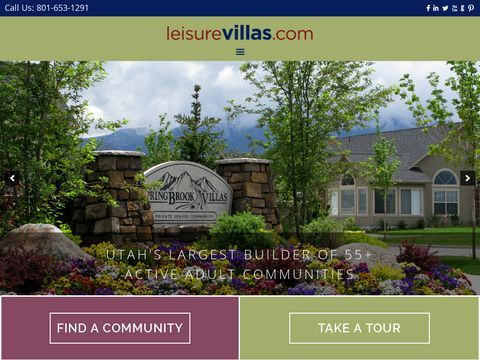 Leisure Villas Utah : Builders Of Retirement Communities for 55+