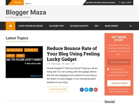 Blogger Maza - Learn Blogging From Blogger