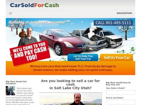 CASH FOR CARS IN SALT LAKE CITY - broken, wrecked, & non run