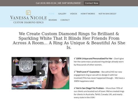 San Diego Custom Engagement Rings | Vanessa Nicole Jewels