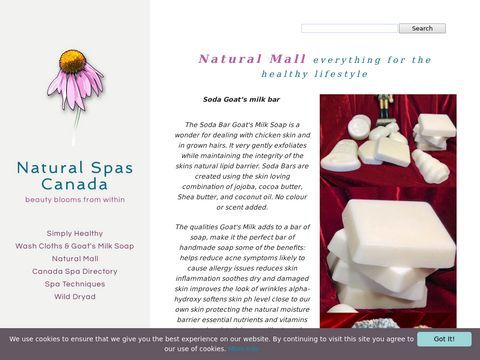 Natural Spas Canada fresh, organic, fair: natural handmade 