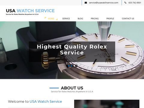 Rolex watch repair center offering factory service.