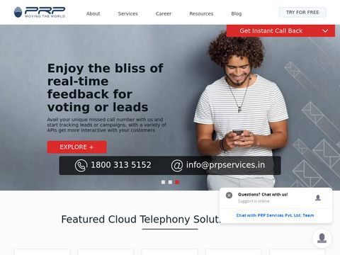 Cloud Telephony Services | Bulk Messaging | PRP Services