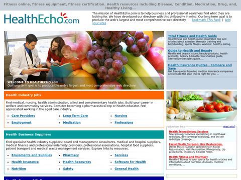 HealthEcho.com - Guide to reliable health informations