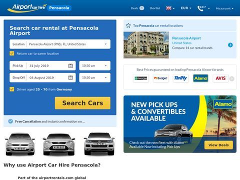 Pensacola airport car rental