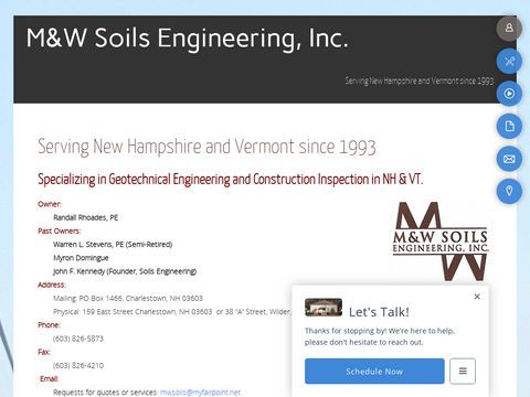 M & W Soils Engineering, Inc.