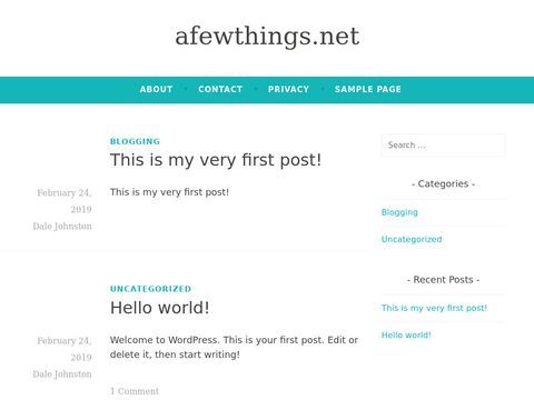 Afewthings.net Directory -  Submit your website or article 