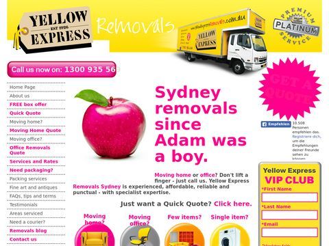 Removalists Sydney, Moving Home, Office, Furniture Since 1926  - Yellow Express Removals