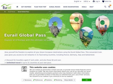 Eurorail Pass Prices