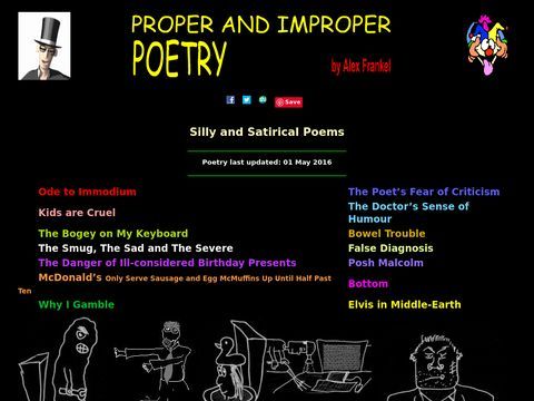 Proper and Improper Poetry by Alex Frankel