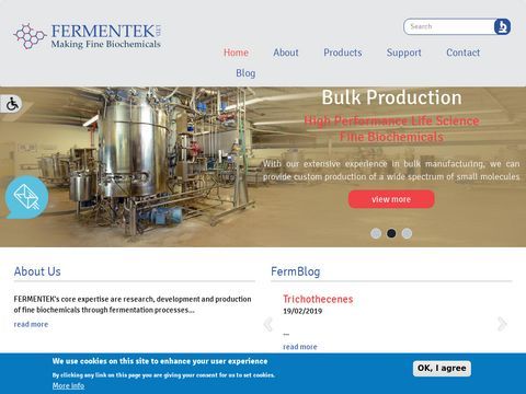 Fermentek : biochemicals for research, drug discovery. API/GMP
