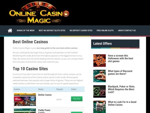 Online Casinos Magic - Free Bonus Online Casins