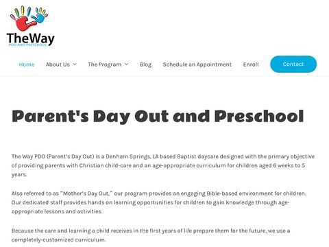 The Way Church Parents Day Out & Preschool