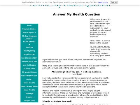 Answer My Health Question Answers to Medical Questions Most 