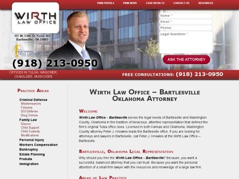 Wirth Law Office - Bartlesville Attorney