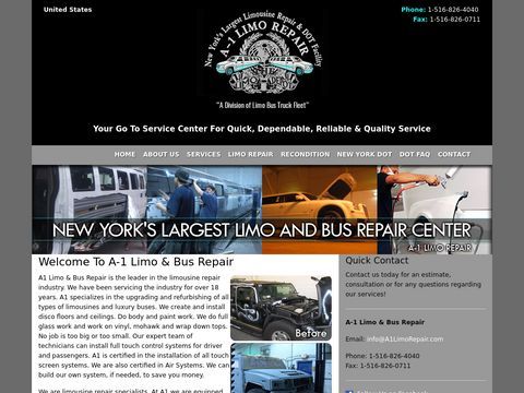 Limousine repair service