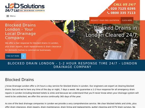 J Snow Drainage London