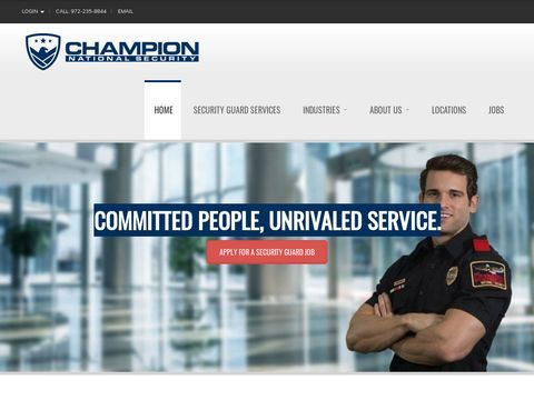 Professional security guard services | Champion National Sec