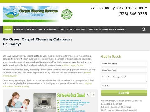 Green Carpet Cleaning Services Calabasas