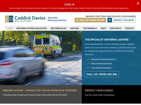 Caddick Davies Motoring Solicitors