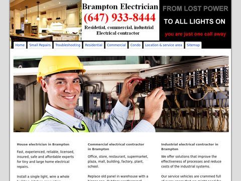 Residential electricians in Brampton
