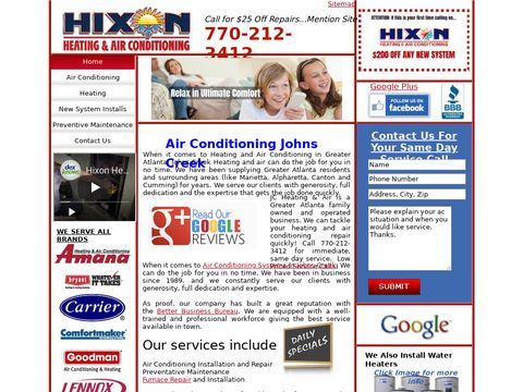 Air Conditioning Johns Creek-$25 Service Call