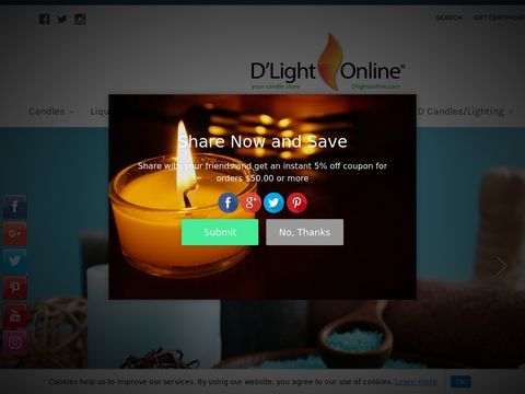 Candles D-light: Floating candles, Pillar, votives, taper, wedding