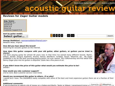 Reviews for Zager Guitars - Zager Easy Play Custom Guitars