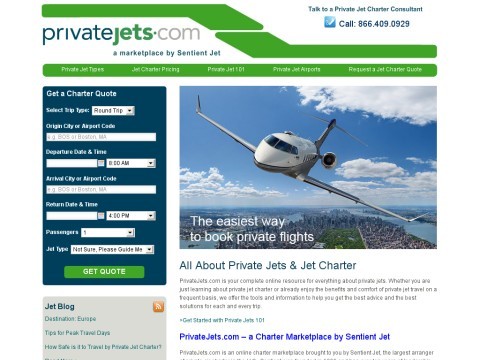 Private Jets for Charter | Charter Flights, Business Jets & Other Private Jet Information