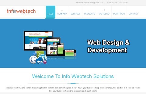 info webtech solutions Web design,Web development company,software development web application development company