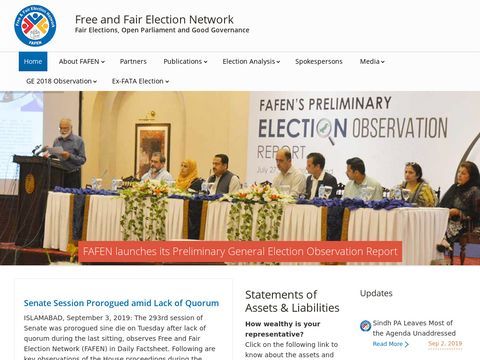 Free and Fair Election Network | FAFEN | Elections | Goveranance | Pakistan