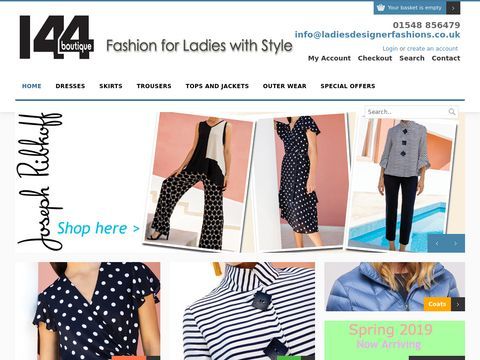 Stockists of ladies designer fashions