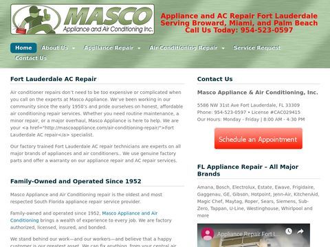 Masco Appliance & Air Conditioning, Inc.