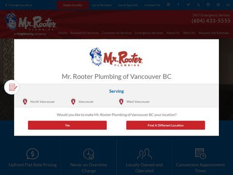 Mr. Rooter Plumbing of North Vancouver BC