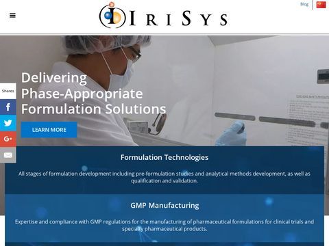 Irisys- Pharmaceutical Dosage Form Development