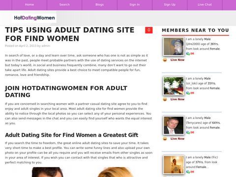 Tips on Adult Dating Site for Find Women through Internet