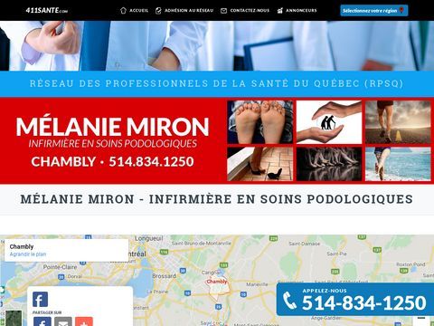 Mélanie Miron - infirmière en soins podologiques