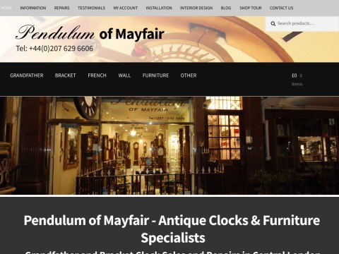 Antique longcase clocks London - dealers in UK - antique grandfather clocks