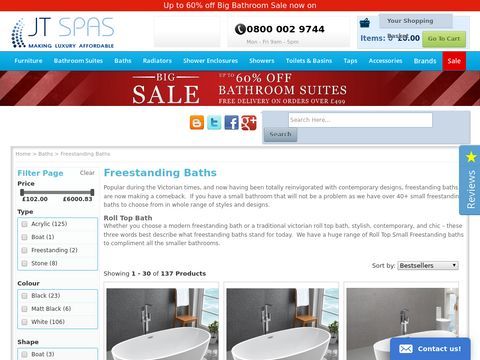 Freestanding baths