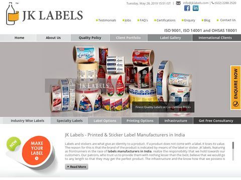 Label Manufacturers India