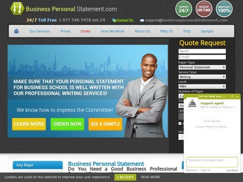 Business Personal Statement Writing Service