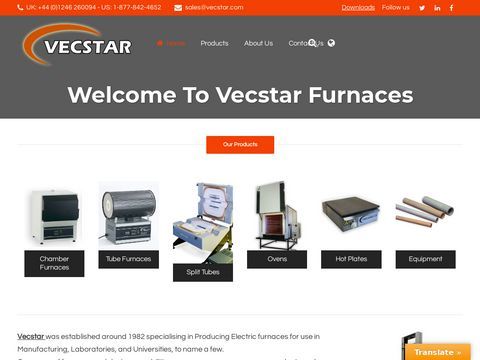 Vecstar - Laboratory and Industrial Furnaces, Ovens and Hot Plates