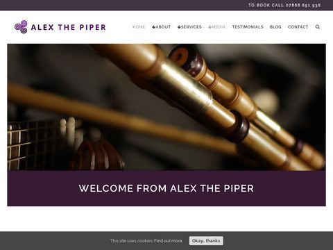 Alex the Piper: Bagpipe music based in Edinburgh