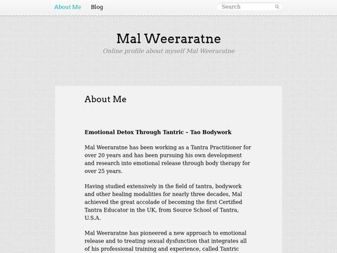 Mal Weeraratne - Certified Tantra Educator