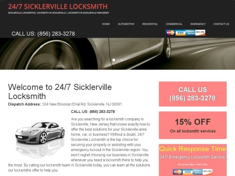 24/7 Sicklerville Locksmith