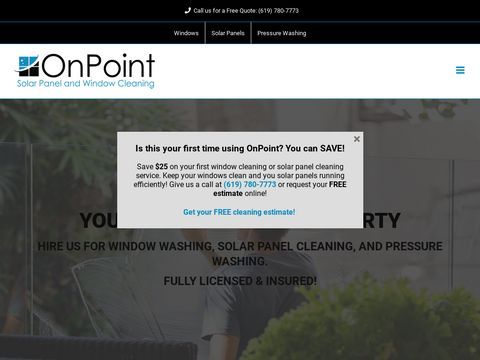 OnPoint Solar Panel and Window Cleaning San Diego